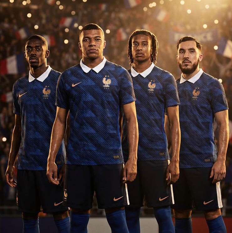 Hàng công Pháp đang rất mạnh với Dembele, Mbappe, Olise và Cherki (từ trái sang)
