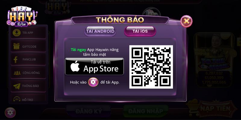 HAYWIN 11 Các bước tải APP HAYWIN